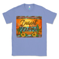 Colony Blue western desert darlin sunset serape leopard sunflowers mousepad Classic Tee - BarkalooDesign