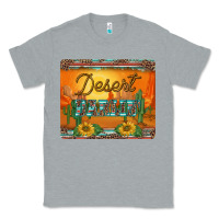 Heather Grey western desert darlin sunset serape leopard sunflowers mousepad Classic Tee - BarkalooDesign