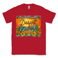 Red western desert darlin sunset serape leopard sunflowers mousepad Classic Tee - BarkalooDesign