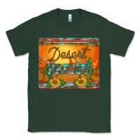 Sports Green western desert darlin sunset serape leopard sunflowers mousepad Classic Tee - BarkalooDesign