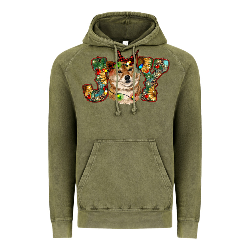 Shiba Inu Christmas Joy Vintage Hoodie by RanaPortraitStore | Teevron