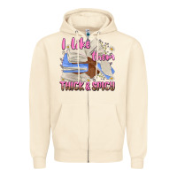 Sandshell i like them thick and spicy Zipper Hoodie - MaliasSmallBusiness