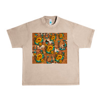 French Oak sunflower turquoise leopard cowhide horseshoe Urban Heavy Tee - Artiststas