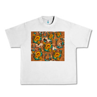 Lunar Rock sunflower turquoise leopard cowhide horseshoe Urban Heavy Tee - Artiststas