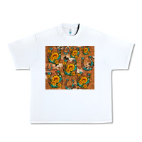 White sunflower turquoise leopard cowhide horseshoe Urban Heavy Tee - Artiststas