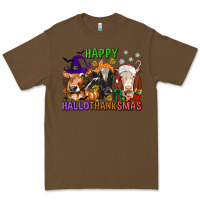 Cacao happy hallothanksmas with cow Premium Tee - texasbilliewilder