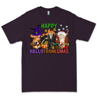 Plum happy hallothanksmas with cow Premium Tee - texasbilliewilder