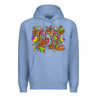 Colony Blue Texas Mardi Gras Premium Hoodie - NancyCooperArtShop