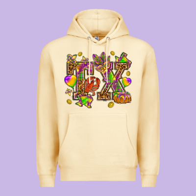 Texas Mardi Gras Premium Hoodie Designed By Nancycooperartshop