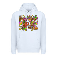 White Texas Mardi Gras Premium Hoodie - NancyCooperArtShop