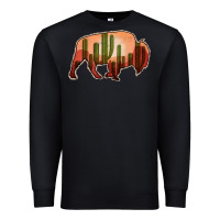 Black Cactus Bison Silhouette Premium Sweatshirt - Bettercallsaul