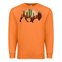 Cactus Bison Silhouette Premium Sweatshirt | Teevron
