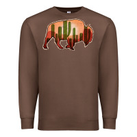 Chestnut Cactus Bison Silhouette Premium Sweatshirt - Bettercallsaul