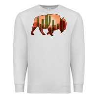 Dove Grey Cactus Bison Silhouette Premium Sweatshirt - Bettercallsaul