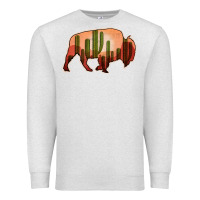 Oatmeal Heather Cactus Bison Silhouette Premium Sweatshirt - Bettercallsaul
