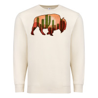 Sandshell Cactus Bison Silhouette Premium Sweatshirt - Bettercallsaul