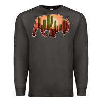 Smoke Cactus Bison Silhouette Premium Sweatshirt - Bettercallsaul