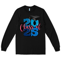 Black class of 2025 Long Sleeve Tee - MaliasSmallBusiness