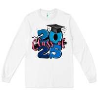 White class of 2025 Long Sleeve Tee - MaliasSmallBusiness