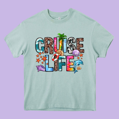Cruise Life Heavy Core Tee Designed By Zillion Design Studio