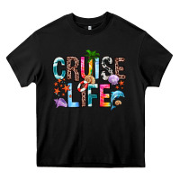 Black cruise life Heavy Core Tee - Zillion Design Studio