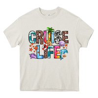 Cream cruise life Heavy Core Tee - Zillion Design Studio