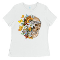 White Kinda Emotional Kinda Emotionless Ladies Tee - RanaPortraitStore