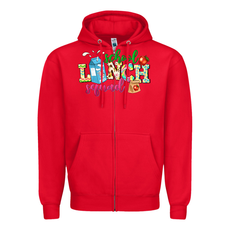 School Lunch Squad Zipper Hoodie by NancyCooperArtShop | Teevron