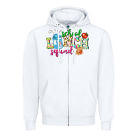 White school lunch squad Zipper Hoodie - NancyCooperArtShop