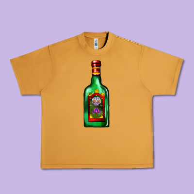 Tequila Bottle Urban Heavy Tee Designed By Adodesignshop