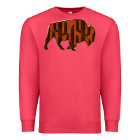 Cardinal Red Cactus Bison Silhouette Premium Sweatshirt - Bettercallsaul