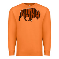 Carrot Red Cactus Bison Silhouette Premium Sweatshirt - Bettercallsaul