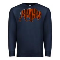 Navy Red Cactus Bison Silhouette Premium Sweatshirt - Bettercallsaul