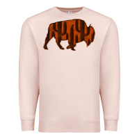 Pale Pink Red Cactus Bison Silhouette Premium Sweatshirt - Bettercallsaul