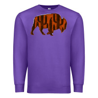 Purple Red Cactus Bison Silhouette Premium Sweatshirt - Bettercallsaul