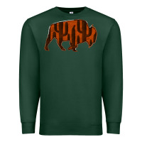 Sports Green Red Cactus Bison Silhouette Premium Sweatshirt - Bettercallsaul