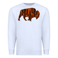 White Red Cactus Bison Silhouette Premium Sweatshirt - Bettercallsaul