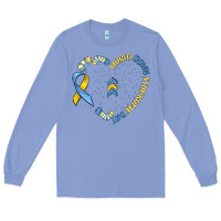 Colony Blue world down syndrome day Long Sleeve Tee - MaliasSmallBusiness