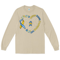 Mushroom world down syndrome day Long Sleeve Tee - MaliasSmallBusiness