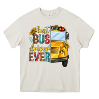 Cream best bus driver ever Heavy Core Tee - texasbilliewilder