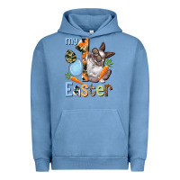 Pigment Pebble Blue My first Easter Boy Easter Day Urban Hoodie - HowdyJamesFarm
