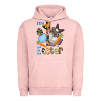 Pigment Salmon My first Easter Boy Easter Day Urban Hoodie - HowdyJamesFarm