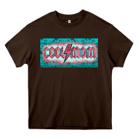 Chocolate Brown western coll mom    license  plaid  templata Heavy Core Tee - BarkalooDesign