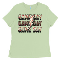 Matcha game day game day baseball lightning bolt Ladies Tee - Zillion Design Studio