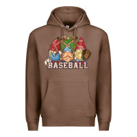 Chestnut Baseball gnomes Premium Hoodie - NancyCooperArtShop