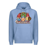 Colony Blue Baseball gnomes Premium Hoodie - NancyCooperArtShop
