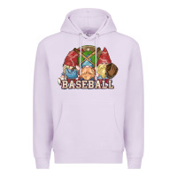 Lilac Baseball gnomes Premium Hoodie - NancyCooperArtShop