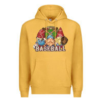 Mustard Baseball gnomes Premium Hoodie - NancyCooperArtShop