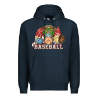 Navy Baseball gnomes Premium Hoodie - NancyCooperArtShop