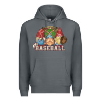 Rock Baseball gnomes Premium Hoodie - NancyCooperArtShop